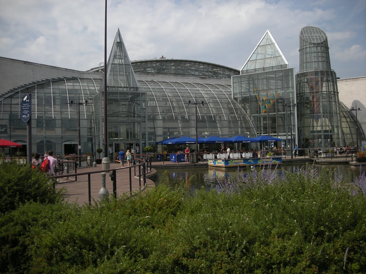 Bluewater shopping centre. The picture does not show the Lime Tree Avenue car park.