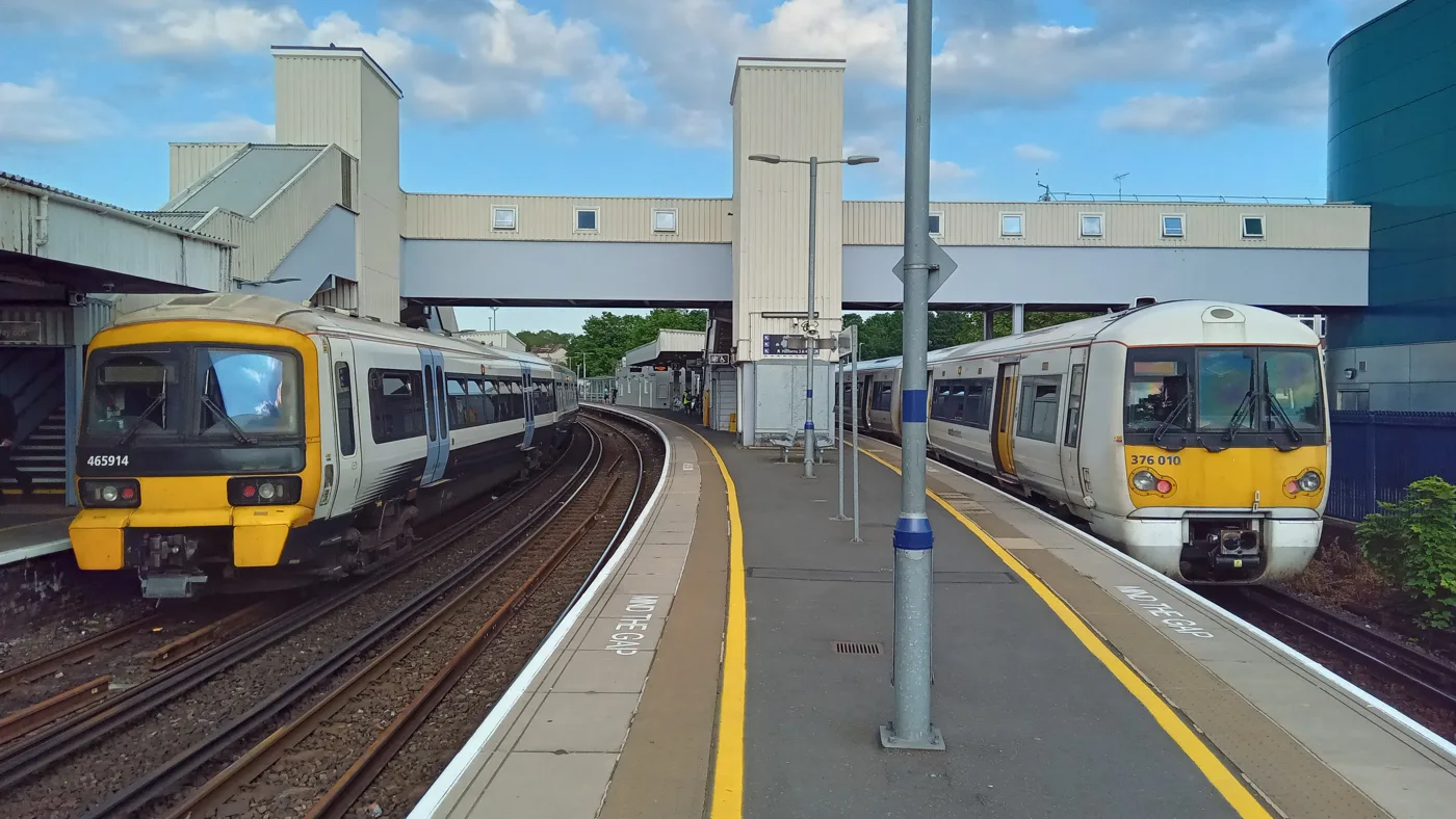 The platforms at Dartford station. Southeastern has not yet published this Christmas's timetable.