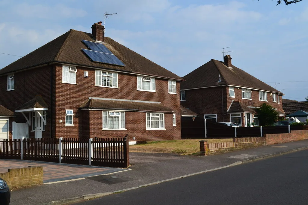 Semi-detached houses on Wilmington Court Road, Wilmington