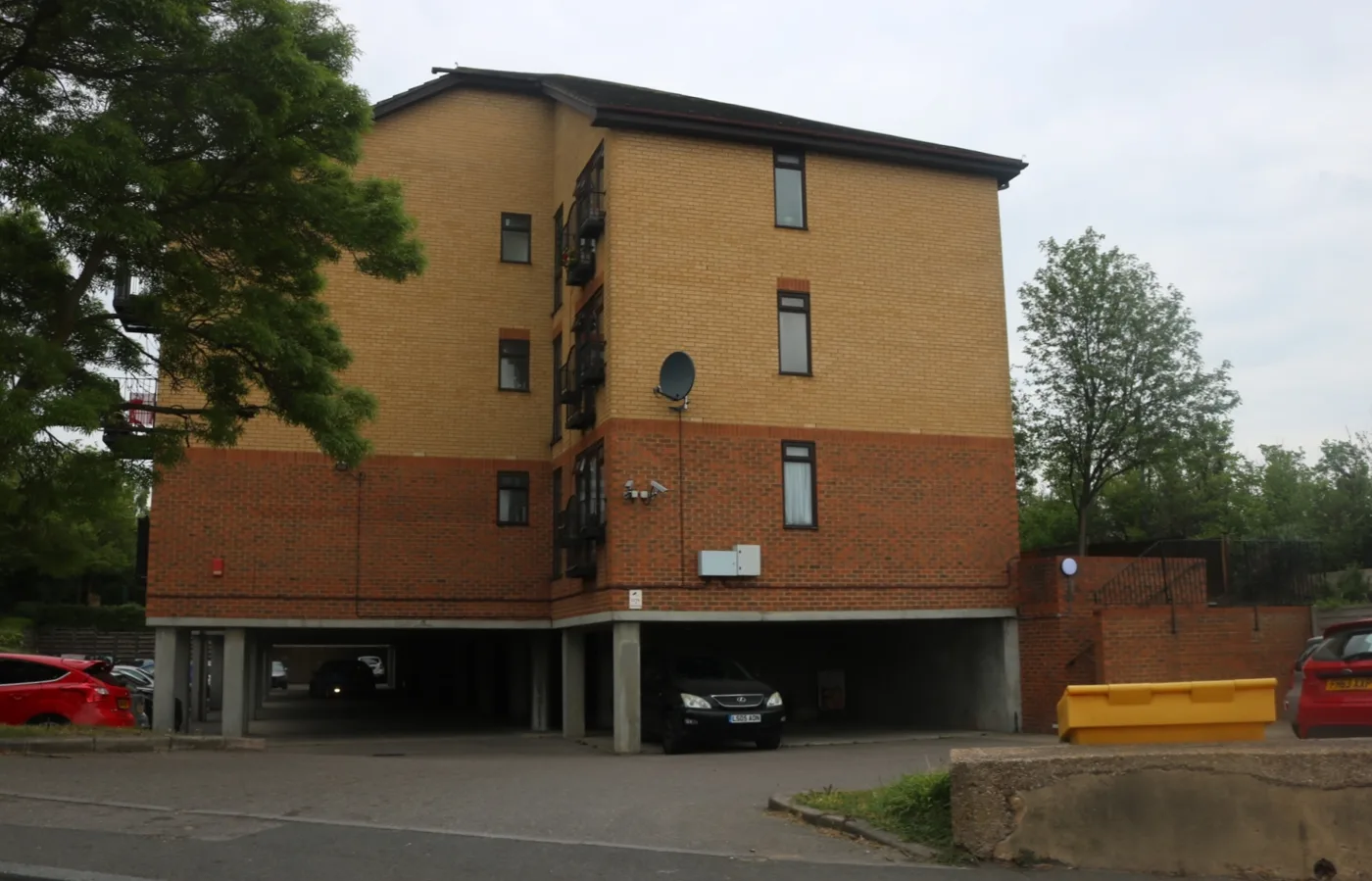 Flats on Knockhall Road in Greenhithe. Flats are the worst performing type of home in the borough, down 4.7 per cent on the year.