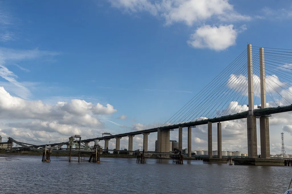 The QEII Bridge at the Dartford Crossing