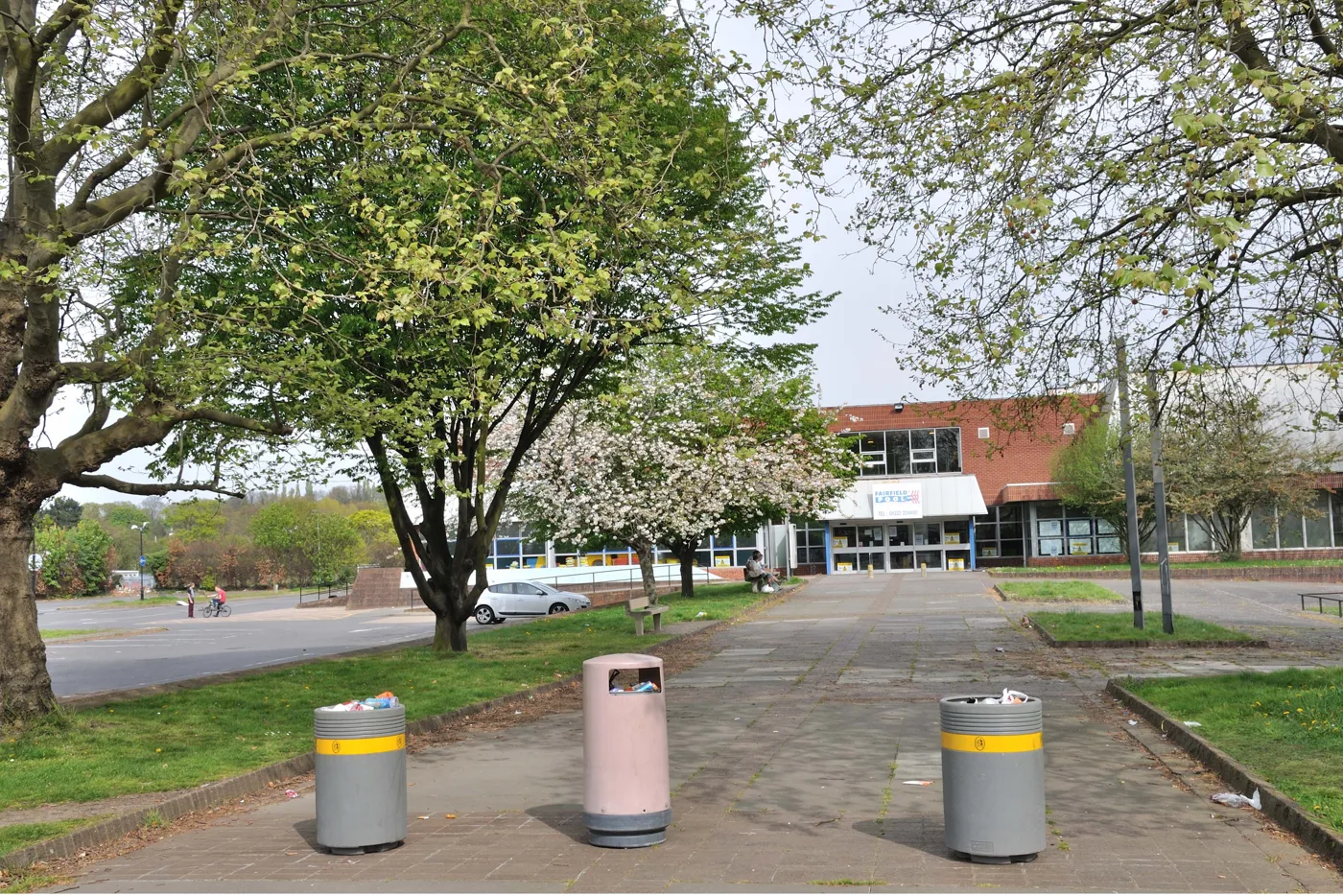 The approach to Fairfield Leisure Centre in Dartford. The photograph predates the gym refit.